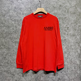 Amiri long sleeve shirts skeleton letterprinting