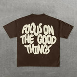 Street Unisex T-shirt Y2K Hip Hop Alphabet Vintage Cross Graphics