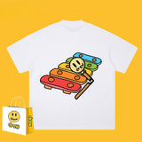 Drew T Shirts Short Sleeve round Neck T-shirt Men and Women Casual Loose
