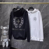 Chh Chrome Hearts Hoodie Croix Horseshoe Sanskrit Casual Hooded Sweater