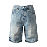 purple brand denim shorts