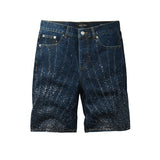 purple brand denim shorts