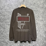 Amiri long sleeve shirts letter sign printing