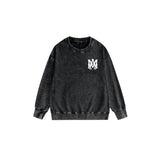 Amiri washed sweatshirt simple letter printing