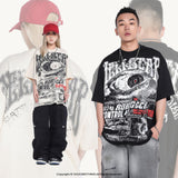 Hellstar T Shirt Vintage Abyss Eye vin Loose Short Sleeve Casual T-Shirt