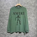 Amiri long sleeve shirts skull puppet printing