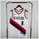 NBA Jerseys Season 23, Trail Blazers, Home, White No. 8, Averdia