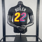 NBA Jerseys Quick Dry Short Sleeve: Season 22, Heat, City Edition, Short Sleeve No. 22, Butler
