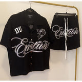 Mixed Emotion T Shirts & Shorts 2 piece set