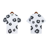 Denim Tears T Shirts Kapok Puff Print Short Sleeve T-shirt