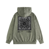 Amiri washed hoodie simple standard square scarf distressed printing