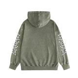 Amiri washed hoodie new bone sleeves distressed printing
