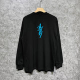 Amiri long sleeve shirts vertical small overlapping letterprinting