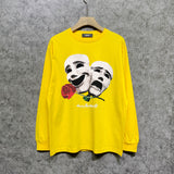 Amiri long sleeve shirts double-sided rose printing