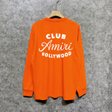 Amiri long sleeve shirts hollywood club printing