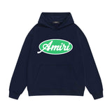 Amiri hoodie oval letter printing