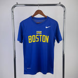 NBA Jerseys Season 23 Celtics, Playoffs, Blue, Training Quick Dry T-Shirt Short Sleeve