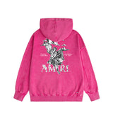 Amiri washed hoodie MA washed old print