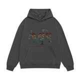 Amiri hoodie rainbow letter printing
