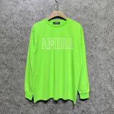Amiri long sleeve shirts bevel letterprinting