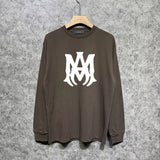 Amiri long sleeve shirts large simple logo printing