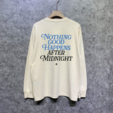 Amiri long sleeve shirts earth letter printing