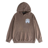 Amiri washed hoodie five-star rose distressed print