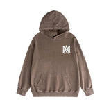 Amiri washed hoodie simple letterprinting
