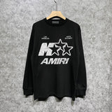 Amiri long sleeve shirts spotted five-pointed star printing
