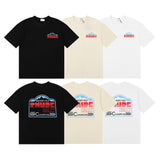 Rhude T Shirt Alphabet Slogan Printed Short Sleeve T-Shirt