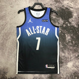 NBA Jerseys 23 season, All-Star, Blue 7, Brown
