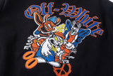 Off White Jacket Spring and Autumn OW Cartoon Animal Pattern Baseball Jacket Jacket