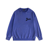 Amiri washed sweatshirt oblique letterprinting washed and distressed