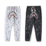 Bathing Ape Pants Camouflage Casual Pants Shark Star Sweatpants