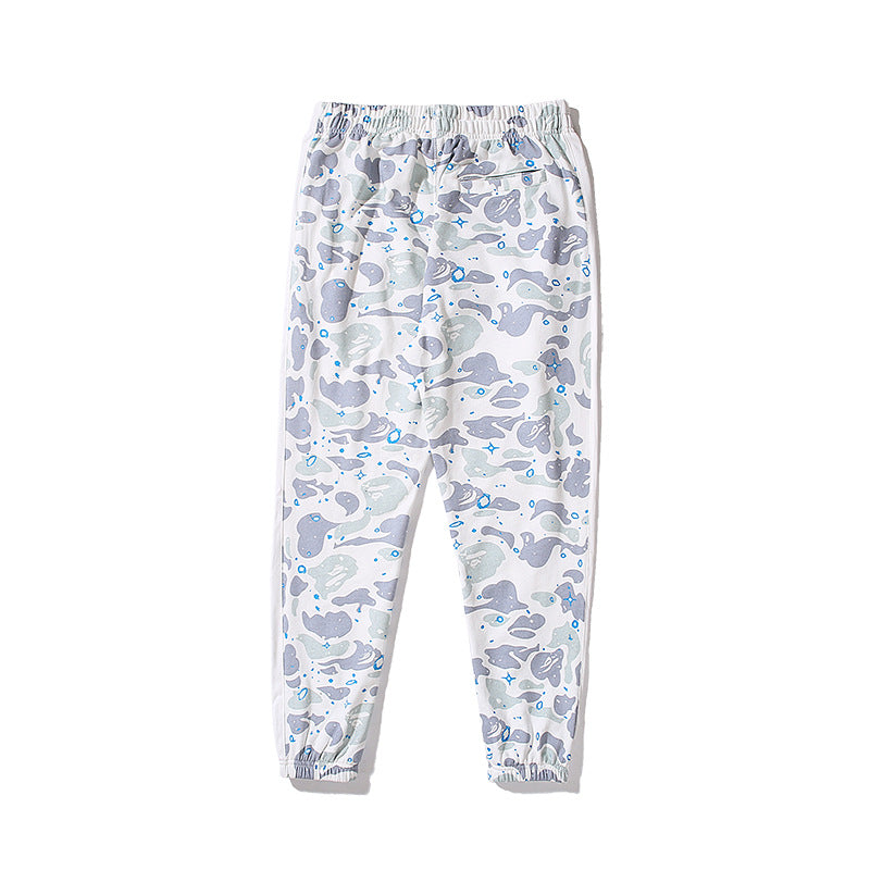 Bathing Ape Pants Camouflage Casual Pants Shark Star Sweatpants