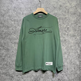 Amiri long sleeve shirts needlework letterprinting