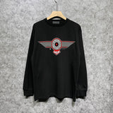 Amiri long sleeve shirts flying eagle wings patch printing