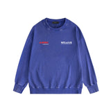 Amiri washed sweatshirt tv channel printing washed and distressed
