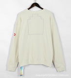 C.e sweatshirt c.e ssfall and winter japanese style psychedelic women's face beige white picture frame round neck sweatshirt