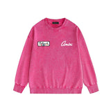 Amiri washed sweatshirt billiard sketch printing washed and distressed