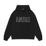 Amiri hoodie bevel cut letter print