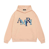 Amiri hoodie cashew flower overlapping letter print