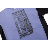 C.e. sweatshirt - autumn/winter c.e. creative character letter graphic color block crewneck sweatshirt - wholesale