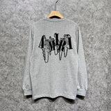 Amiri long sleeve shirts chain letter printing