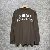 Amiri long sleeve shirts hollywood pure letterprinting
