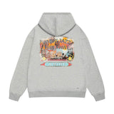 Amiri hoodie lake view oil painting printing