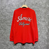 Amiri long sleeve shirts letter-filled printing
