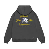 Amiri hoodie yellow letter pegasus print