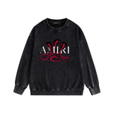Amiri washed sweatshirt new font cobra print washed old