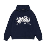 Amiri hoodie colorless floral print